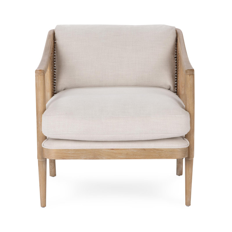 Cody Accent Chair, Sandy Beige Polyester