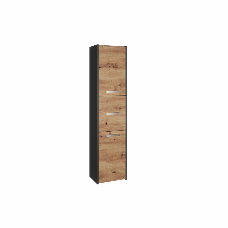 Albee Linen Cabinet, Antracyt/Artisan Oak