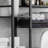 This All-Black 8-Tier Toilet Storage Rack Features A Side Shelf, Adjustable Shelves, And A Drain Basket, Offering Independent Storage And Suitability For Various Scenarios.-2120458207
