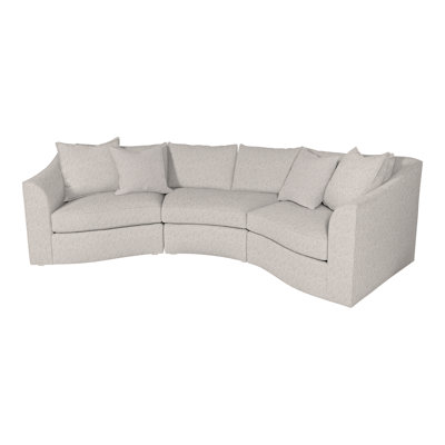 Evelyn Upholstered Curved Sectional Symmetrical
