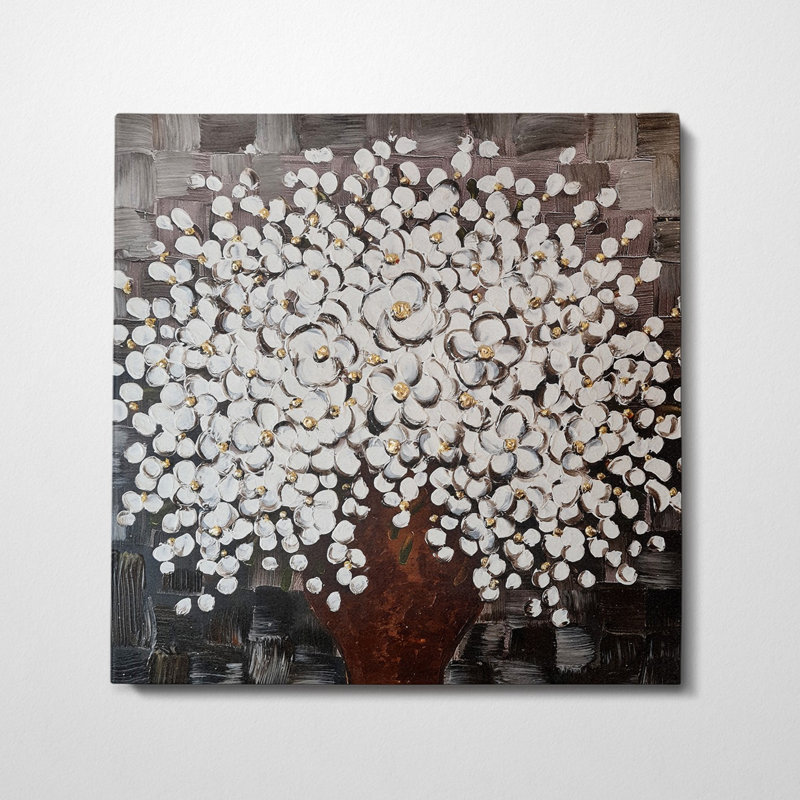 Elena - peinture sur toile tendue, L 20 po x H 20 po