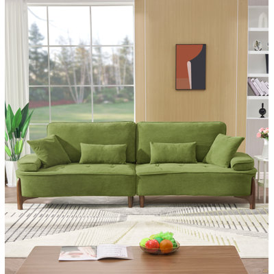 103 Inch Deep Seated Sofa With Pillow