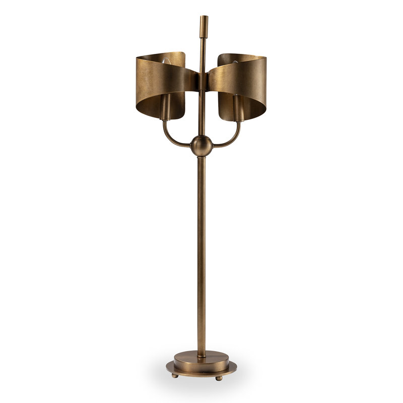 Quinton Table Lamp, Aged Brass