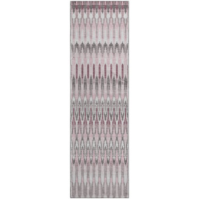 Premium Machine Washable Prisco Pink Rug