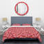 Ensemble de housse de couette papillons mid-century corail-40702184