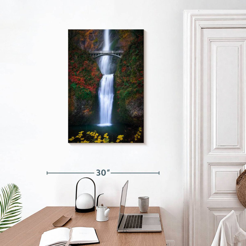Alvord Multnomah Falls en automne, H 30 po x l 20 po