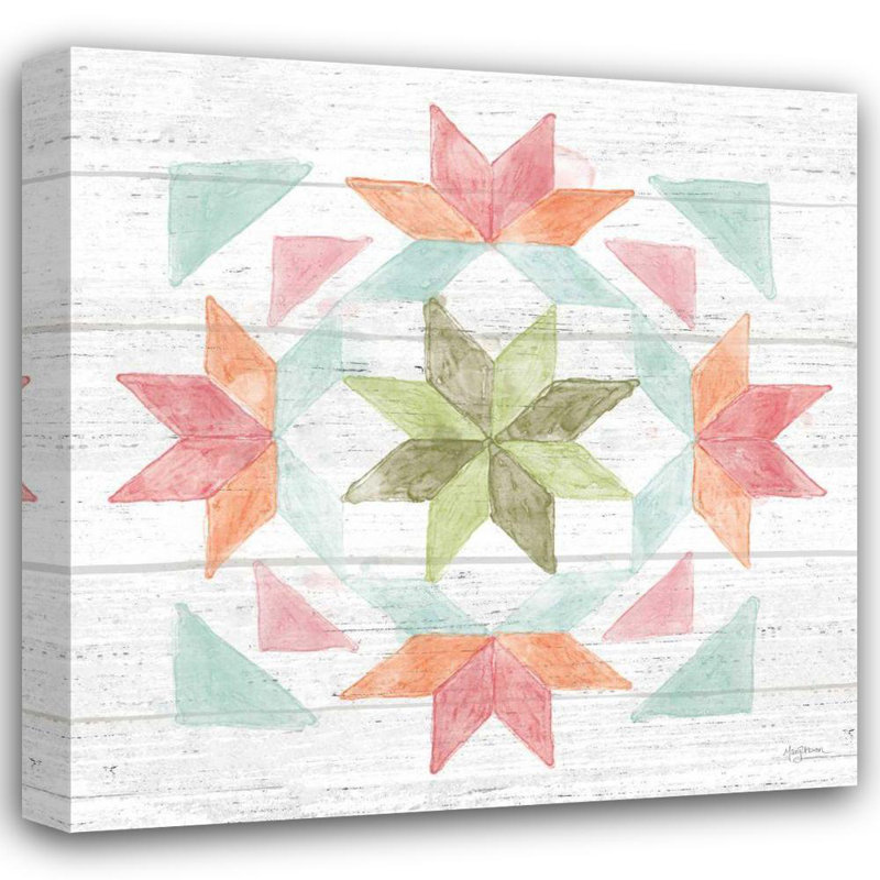 Alcott Hill® Urban, Mary, reproduction d'art sur toile tendue, Pastel Flower Market, H 28 po x l 28 po