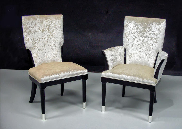 Upholstered Side Chair in Beige