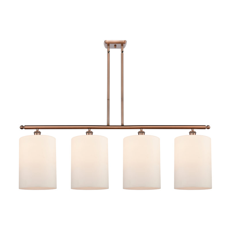 Dublin 4 - Light Pendant, Matte White, Antique Copper