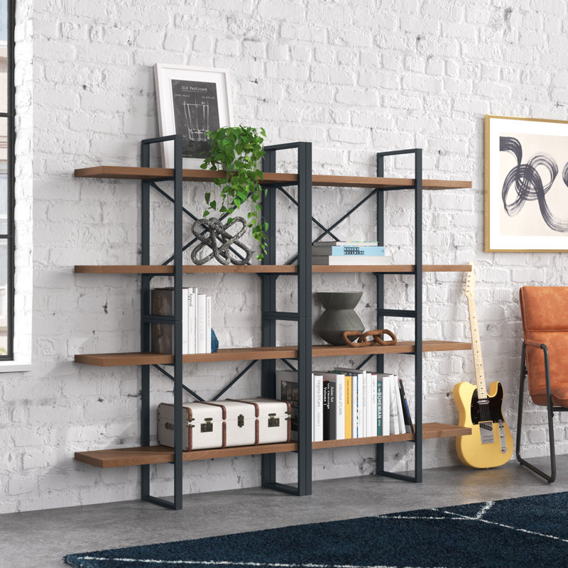 Bibliothèque étagère en métal H 56,69 "x l 70,86" Ashlee