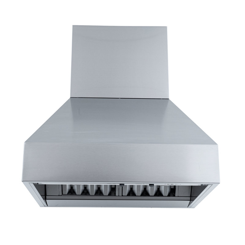 Hotte murale PROLINE 36 pouces, CFM variable, acier inoxydable, lumières halogènes, moteur de soufflage ULTRA-SILENCIEUX, 4 vitesses, garantie de 3 ans