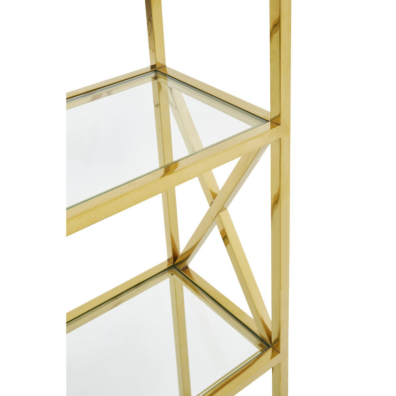 Blackmer 230cm H x 65cm W Glass Standard Bookcase