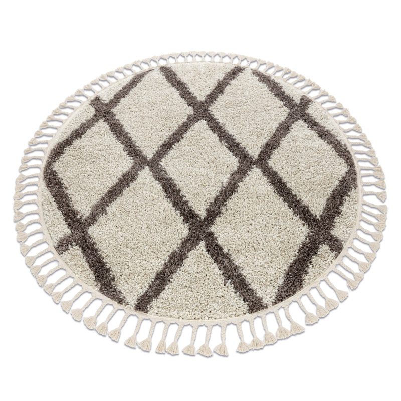Round Willems Geometric Area Rug, Round 120cm