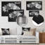 Monochrôme noir et blanc, bonheur, photo IV - marguerites, art mural-210656734-210656721