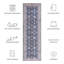 Tapis oriental bleu marine / beige-1808614556