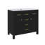 Meuble-lavabo simple 36 po avec lavabo intégré en céramique-1274931797
