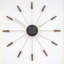 Plug-Inn, 23-Inch, Metallic Spoke Wall Clock-99460725