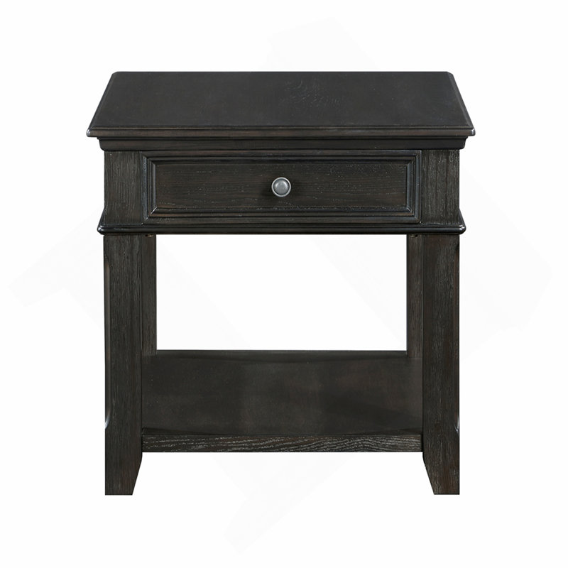 Table de bout de salon avec étagère de tiroir