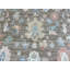 Tapis oriental brun Oushak coloré brun chocolat noué à la main 8 x 9 pi 8 po G10957