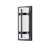 1 - Light Integrated LED Black Outdoor Wall Sconce with White Glass-846399768