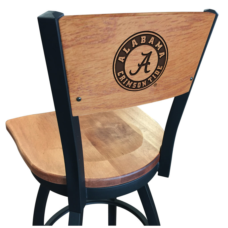 Tabouret tournant NCAA, Érable moyen, Crimson Tide d'Alabama, Tabouret de comptoir (siège d'une hauteur de 25 p