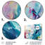 «Vibrant Waves Miami Sunset I - Abstract Modern Waves», art mural salon-30314934-30314937