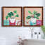 «Growing Happy I», ensemble de 2 peintures sur toile encadrées-1361399050-1361399095