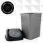 Petite poubelle pour dortoir avec couvercle 4,5 gallons en plastique Superio