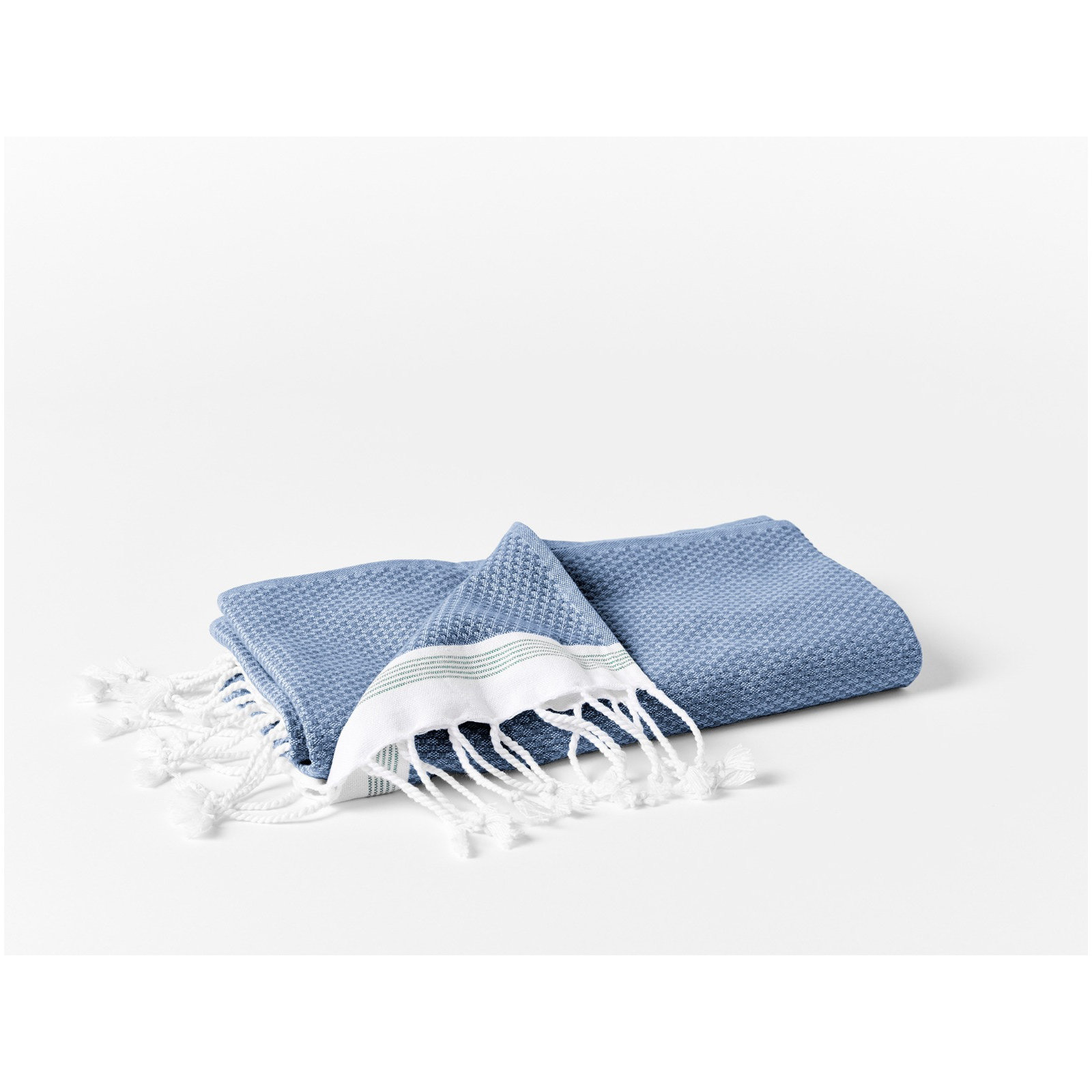 Mediterranean Organic Bath Towel, Bath Sheet, Lake /Sea Spray Stripe