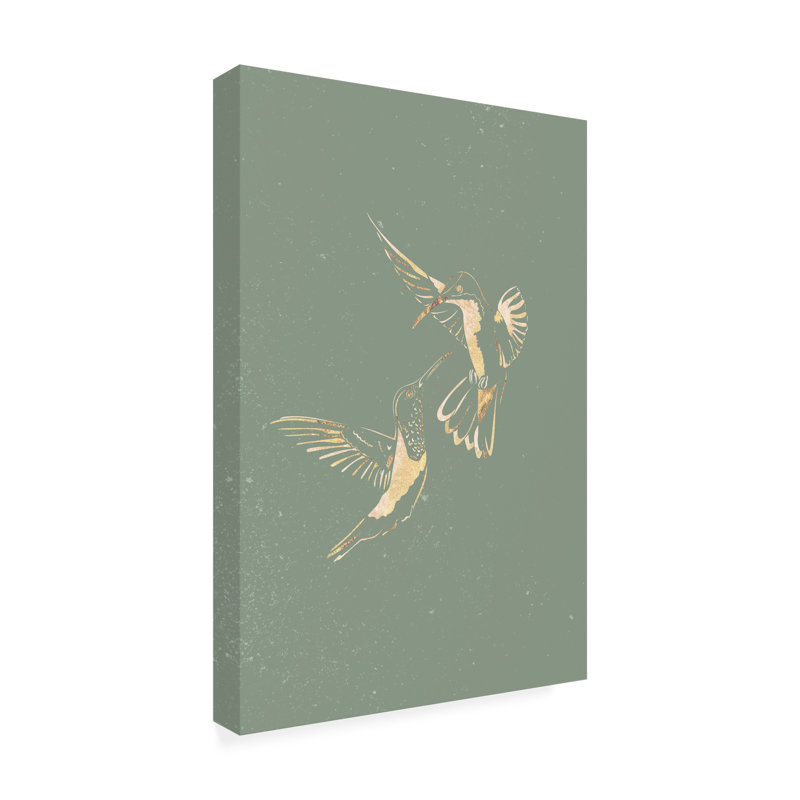 Art sur toile, "Colibri vert" par Sarah Manovski