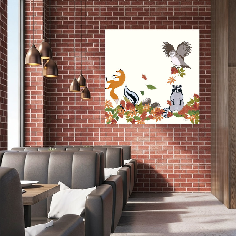 Reproduction d'art mural automne forêt, 48" H x 48" W