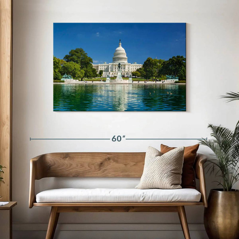 Lilie US Capitol Reflection, 30" H x 45" W