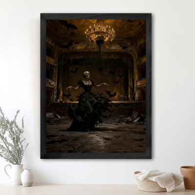 Black Framed Vintage Magical Girl Wall Art Retro Style Framed Prints
