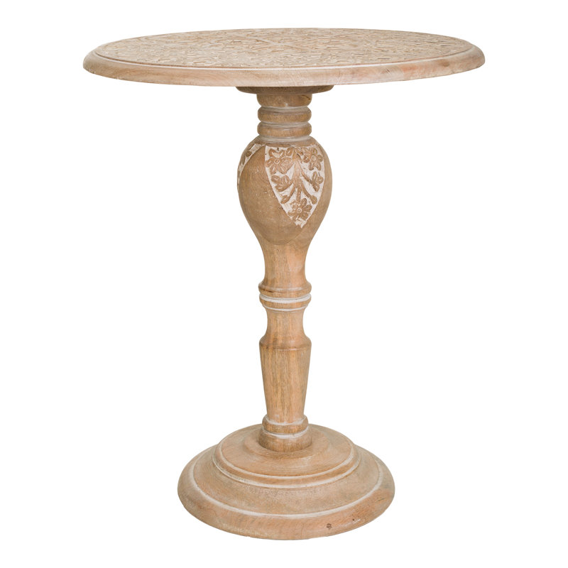 Curnutt Solid Wood Pedestal Coffee Table