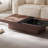 Luxury stone solid wood simple coffee table