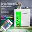 83*75*35cm Small Display Cabinet with RGB Colour Variations and Tempered Glass Shelves-399827741
