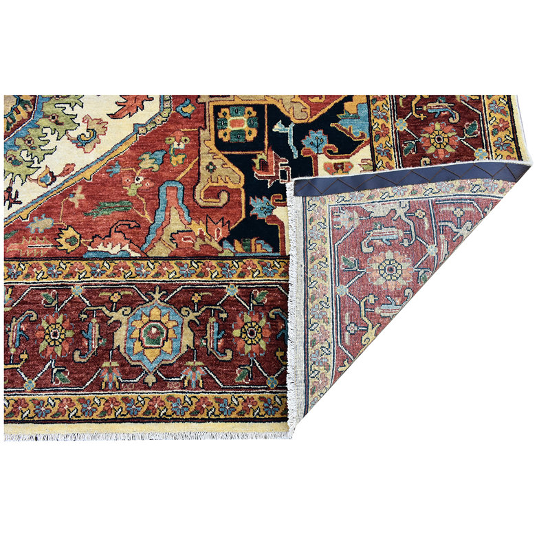Wool Oriental Area Rug, Rectangle 6' x 9'