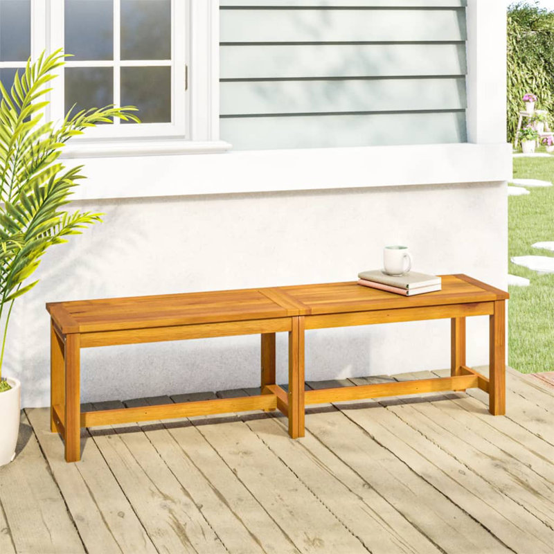 Banc de jardin en bois Amabelle, 59.1"