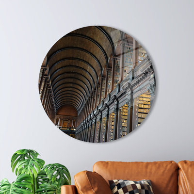 Stunning Library Books Landscape Printed On Glass Wall Art Ideal For Enriching Your Home Or Office Decor And Perfect As A Librarian Gift