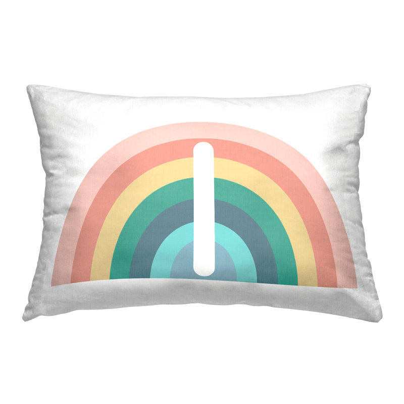 Coussin Rainbow Initiale, I