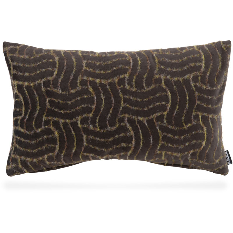 Peru Rectangular Throw Cushion, Taupe/Yellow
