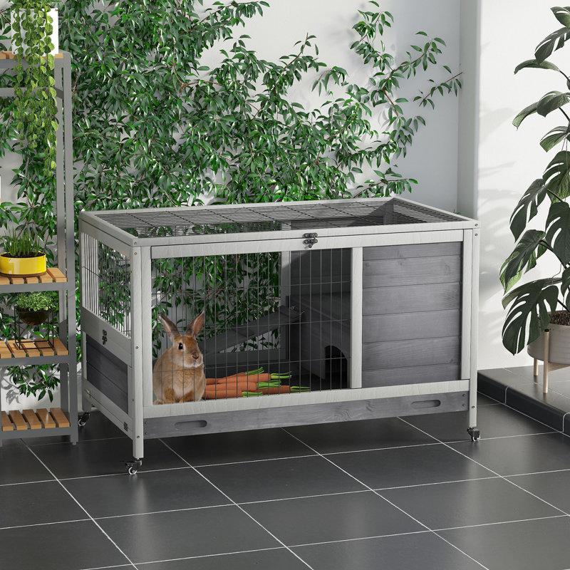 Cage pour petit animal avec rampe Eilish, Gris