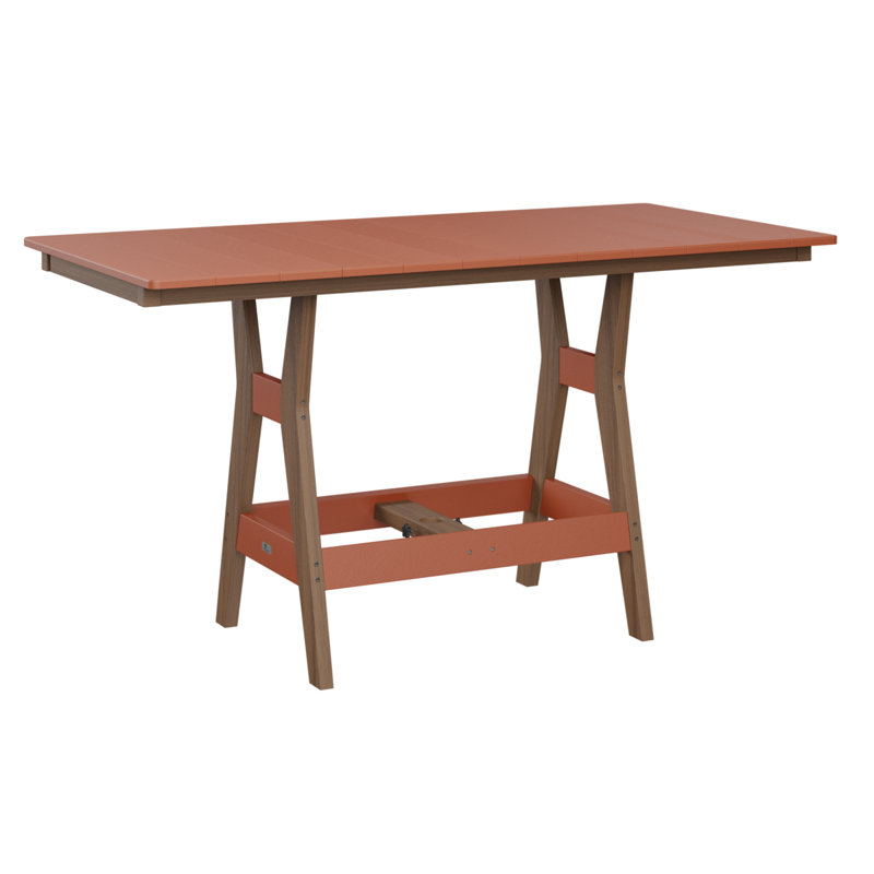 Table de salle à manger rectangulaire 66 po Berlin Gardens Harbor, Acajou antique, H 30,37 po x l 66 po x P 33 po