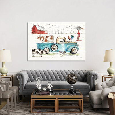 Down On The Farm I No Words by Anne Tavoletti - Wrapped Canvas Gallery-Wrapped Canvas Giclée