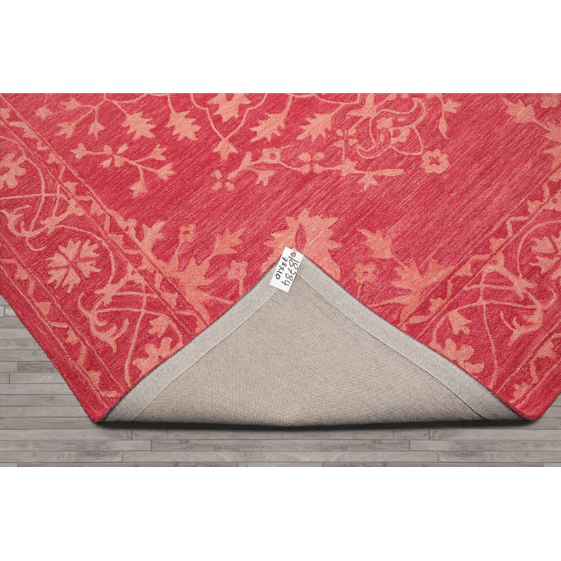 Tapis transitionnel en laine touffeté à la main Corail, Rectangle de 5 pi x 8 pi