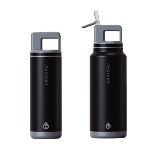 Grosche 40 oz Bouteille d'eau en acier inoxydable à triple paroi (18/8) à triple paroi