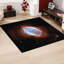 Tapis transitionnel non tissé à imprimé doux avec un thème botanique vert et bleu revigorant, idéal pour égayer n'importe quel espace-114329939