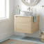 Meuble-lavabo mural de 24 po avec lavabo en céramique