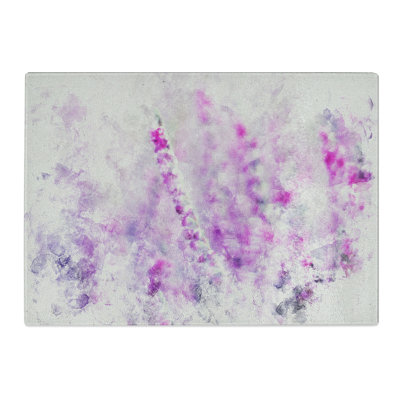 Heather Watercolour Chopping Board