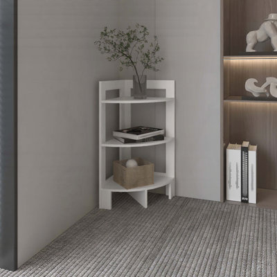 Table de bout à 3 niveaux avec tablette de coin et plateau - hauteur 31,7 po